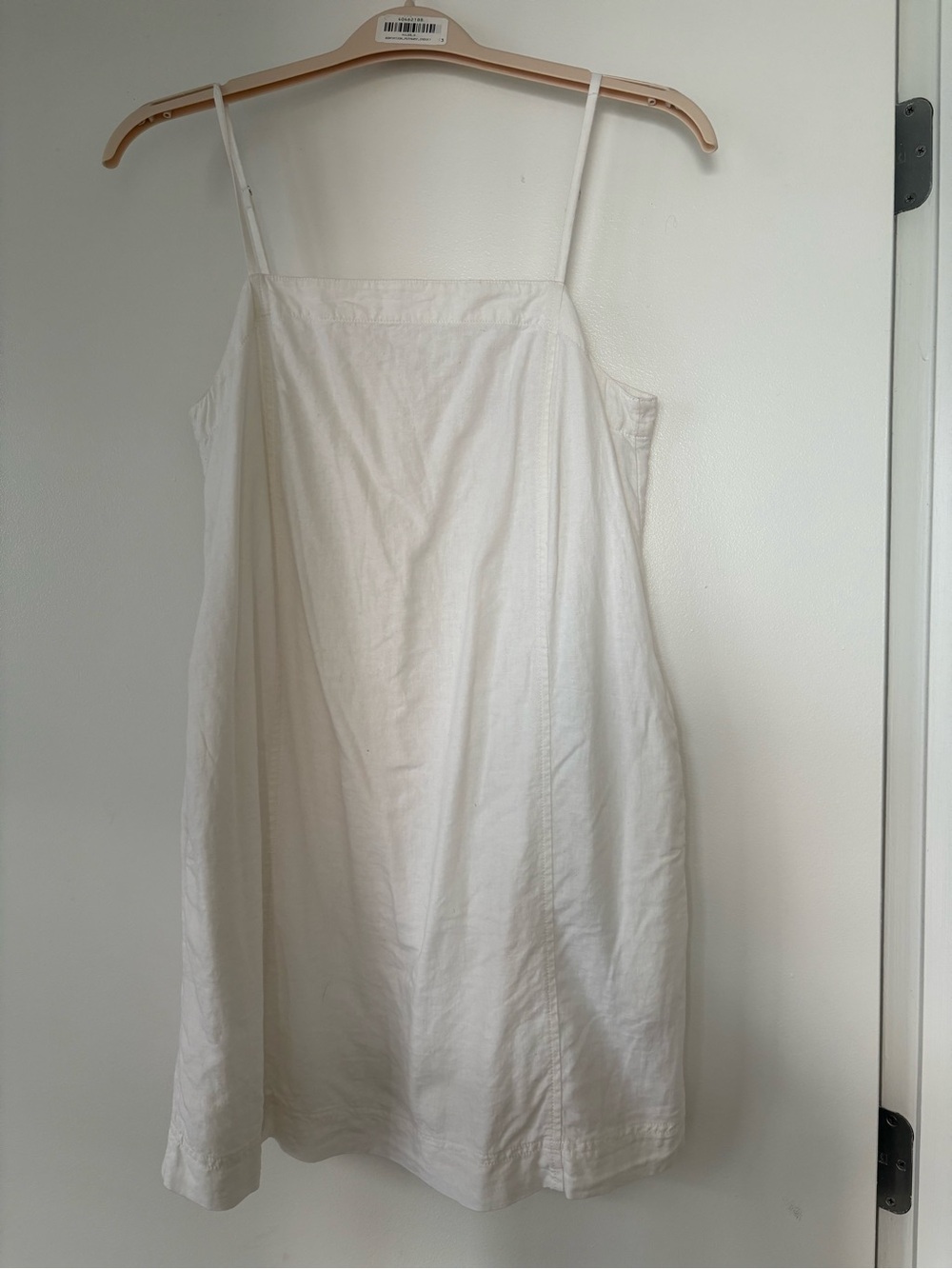 Madewell Cream Spaghetti Strap Mini Dress
